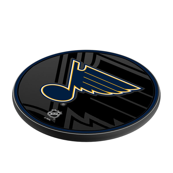St. Louis Blues Monocolor Tilt 15-Watt Wireless Charger Iso.Jpg