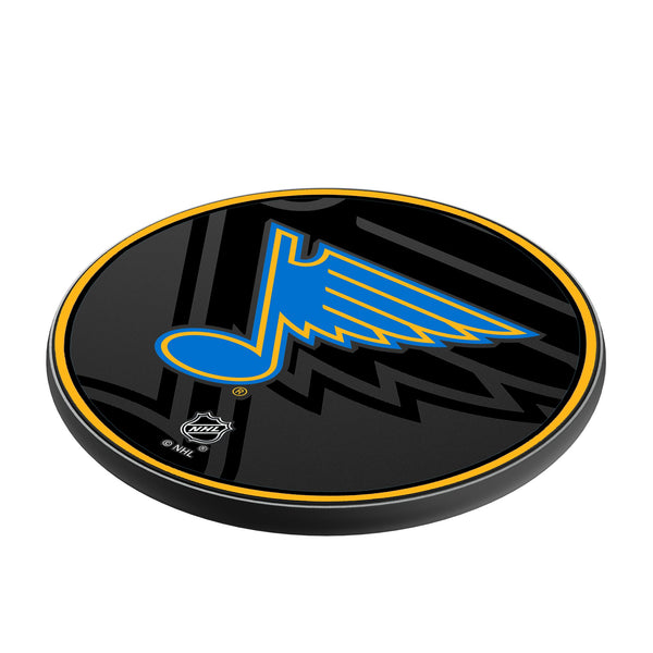 St. Louis Blues Monocolor Tilt 15-Watt Wireless Charger Iso.Jpg