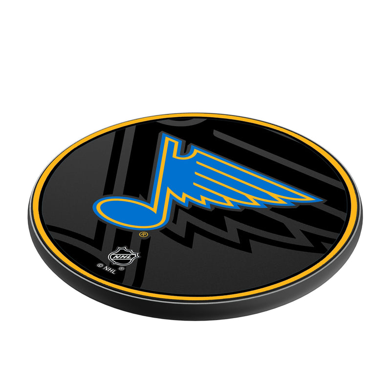 St. Louis Blues Monocolor Tilt 15-Watt Wireless Charger Iso.Jpg
