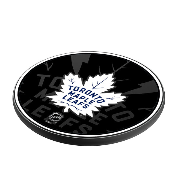 Toronto Maple Leafs Monocolor Tilt 15-Watt Wireless Charger Iso.Jpg