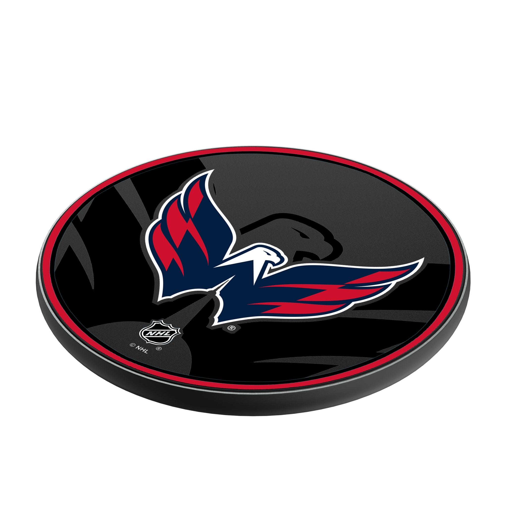 Washington Capitals Monocolor Tilt 15-Watt Wireless Charger Iso.Jpg