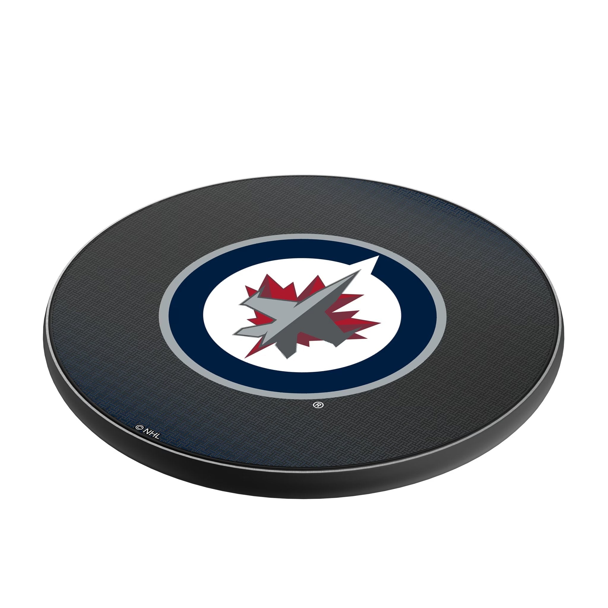 Winnipeg Jets Linen 15-Watt Wireless Charger Iso.Jpg