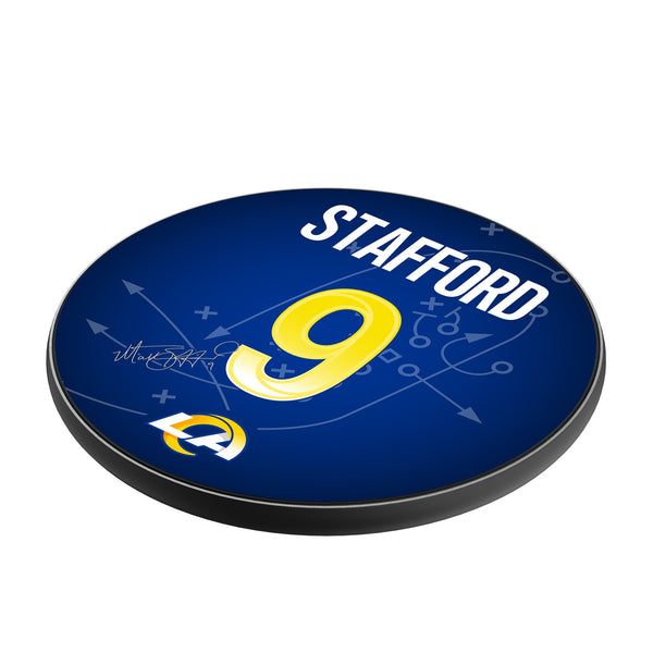 Matthew Stafford Los Angeles Rams 9 Ready 15-Watt Wireless Charger Iso.Jpg