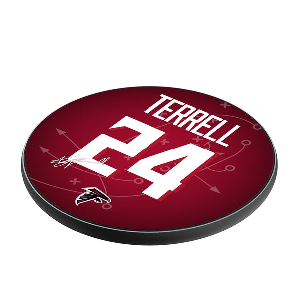 A.J. Terrell Atlanta Falcons 24 Ready 15-Watt Wireless Charger Iso.Jpg