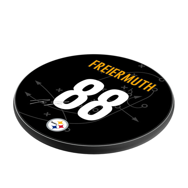 Pat Freiermuth Pittsburgh Steelers 88 Ready 15-Watt Wireless Charger Iso.Jpg