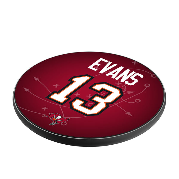 Mike Evans Tampa Bay Buccaneers 13 Ready 15-Watt Wireless Charger Iso.Jpg