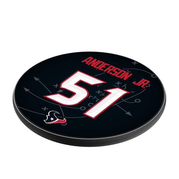 Will Anderson Jr. Houston Texans 51 Ready 15-Watt Wireless Charger Iso.Jpg