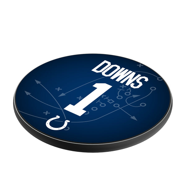 Josh Downs Indianapolis Colts 1 Ready 15-Watt Wireless Charger Iso.Jpg