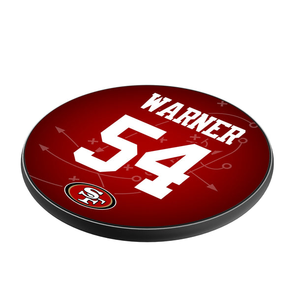 Fred Warner San Francisco 49ers 54 Ready 15-Watt Wireless Charger Iso.Jpg