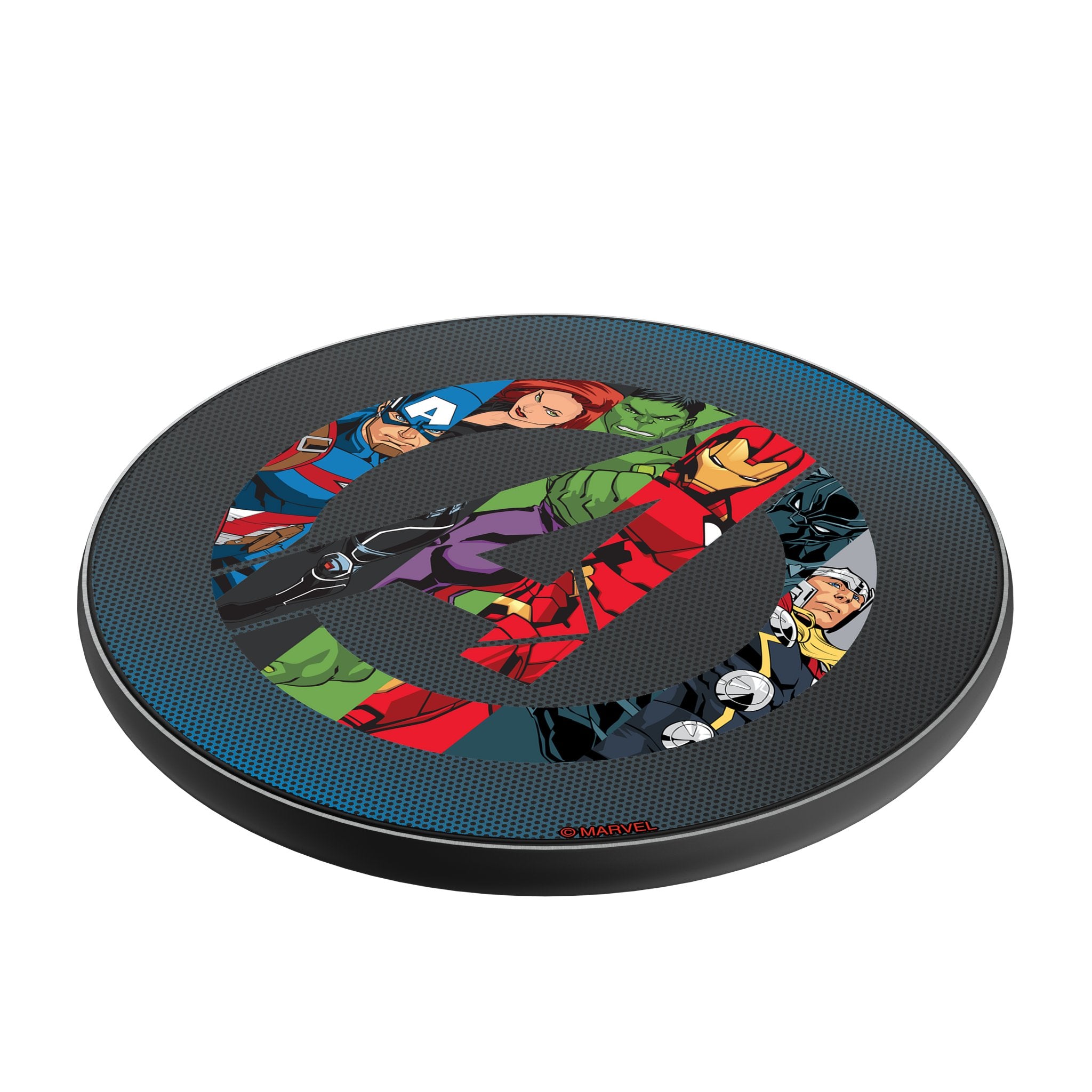 Marvel Avengers Avengers Grid 15-Watt Wireless Charger Iso.Jpg
