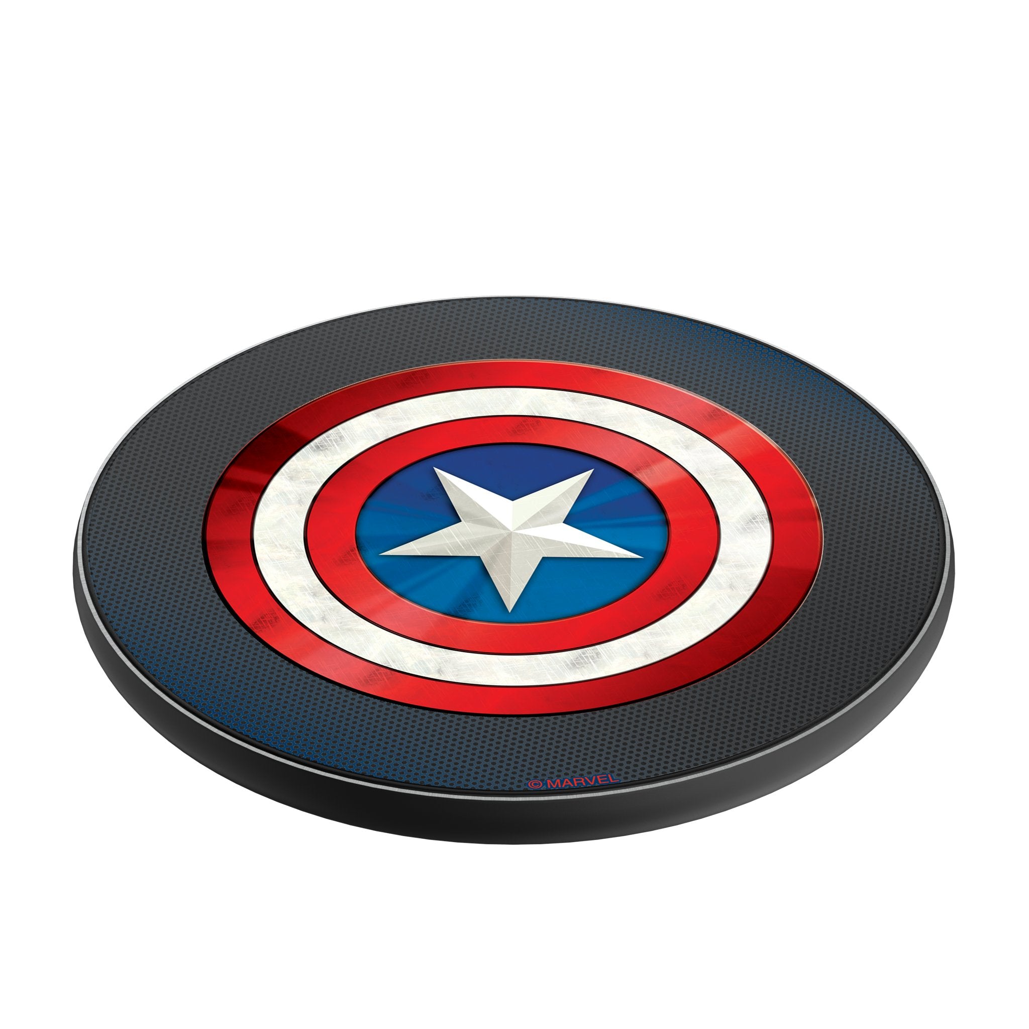 Marvel Avengers Captain America Grid 15-Watt Wireless Charger Iso.Jpg