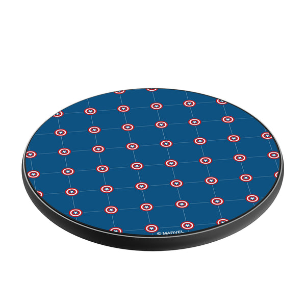 Marvel Avengers Captain America Pattern 15-Watt Wireless Charger Iso.Jpg