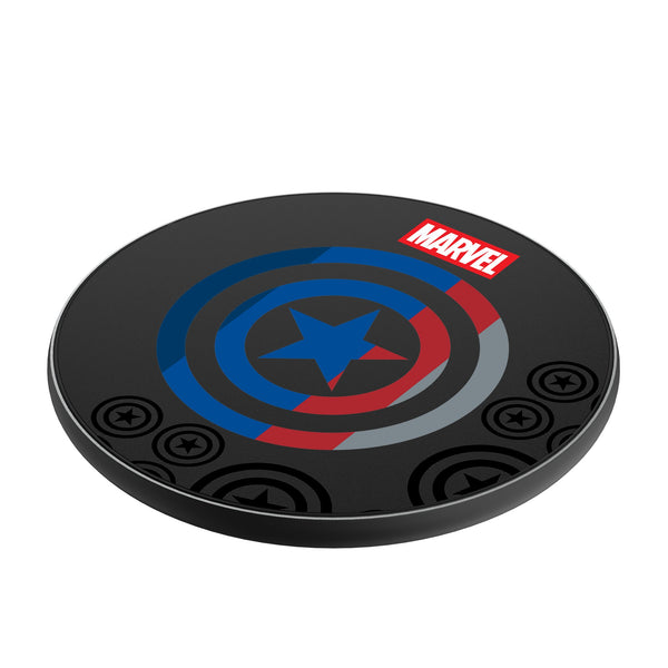 Marvel Avengers Captain America Sigil 15-Watt Wireless Charger Iso.Jpg