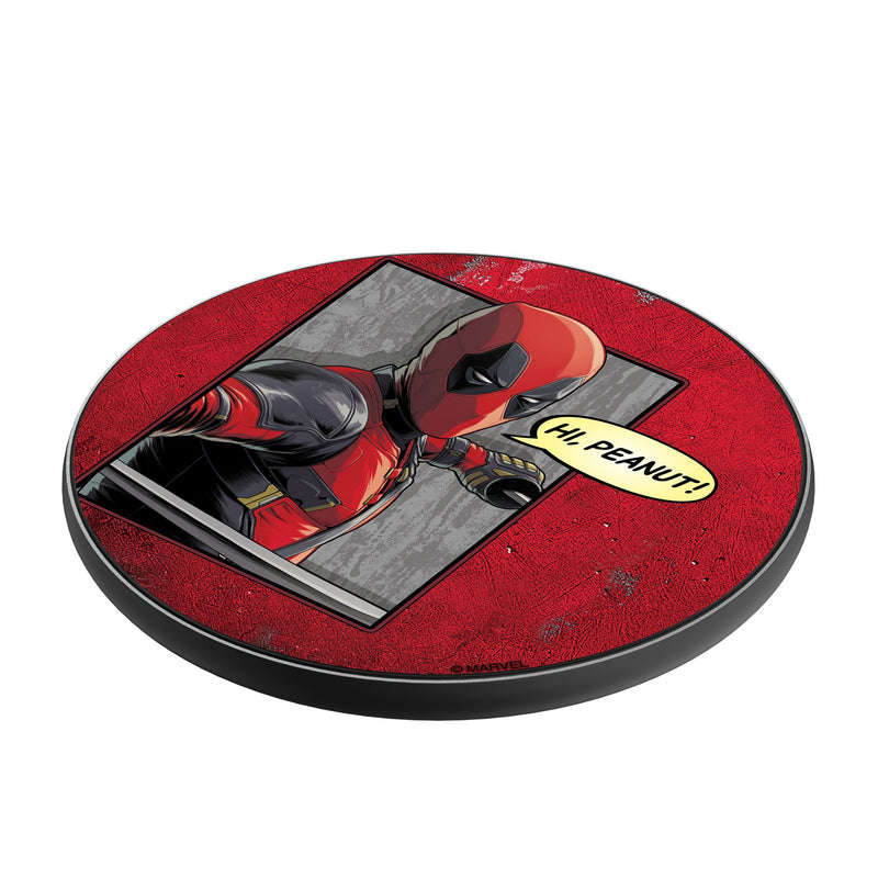 Marvel Deadpool Badge 15-Watt Wireless Charger Iso.Jpg