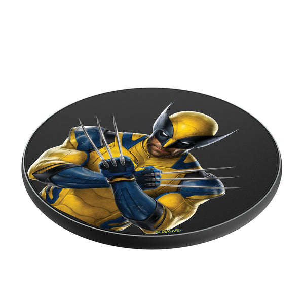 Marvel Deadpool Wolverine Badge 15-Watt Wireless Charger Iso.Jpg