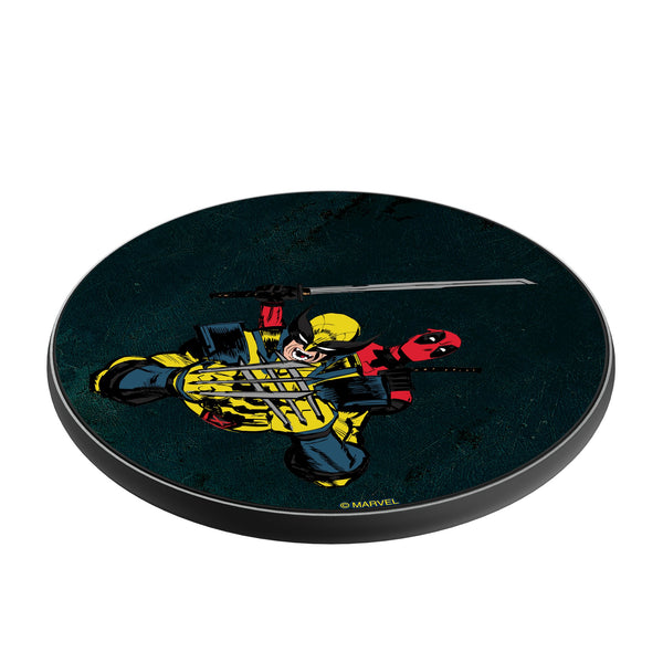 Marvel Deadpool Wolverine Badge 15-Watt Wireless Charger Iso.Jpg