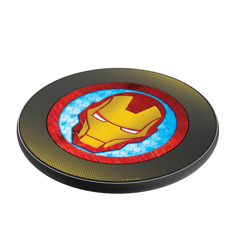 Marvel Avengers Iron Man Grid 15-Watt Wireless Charger Iso.Jpg