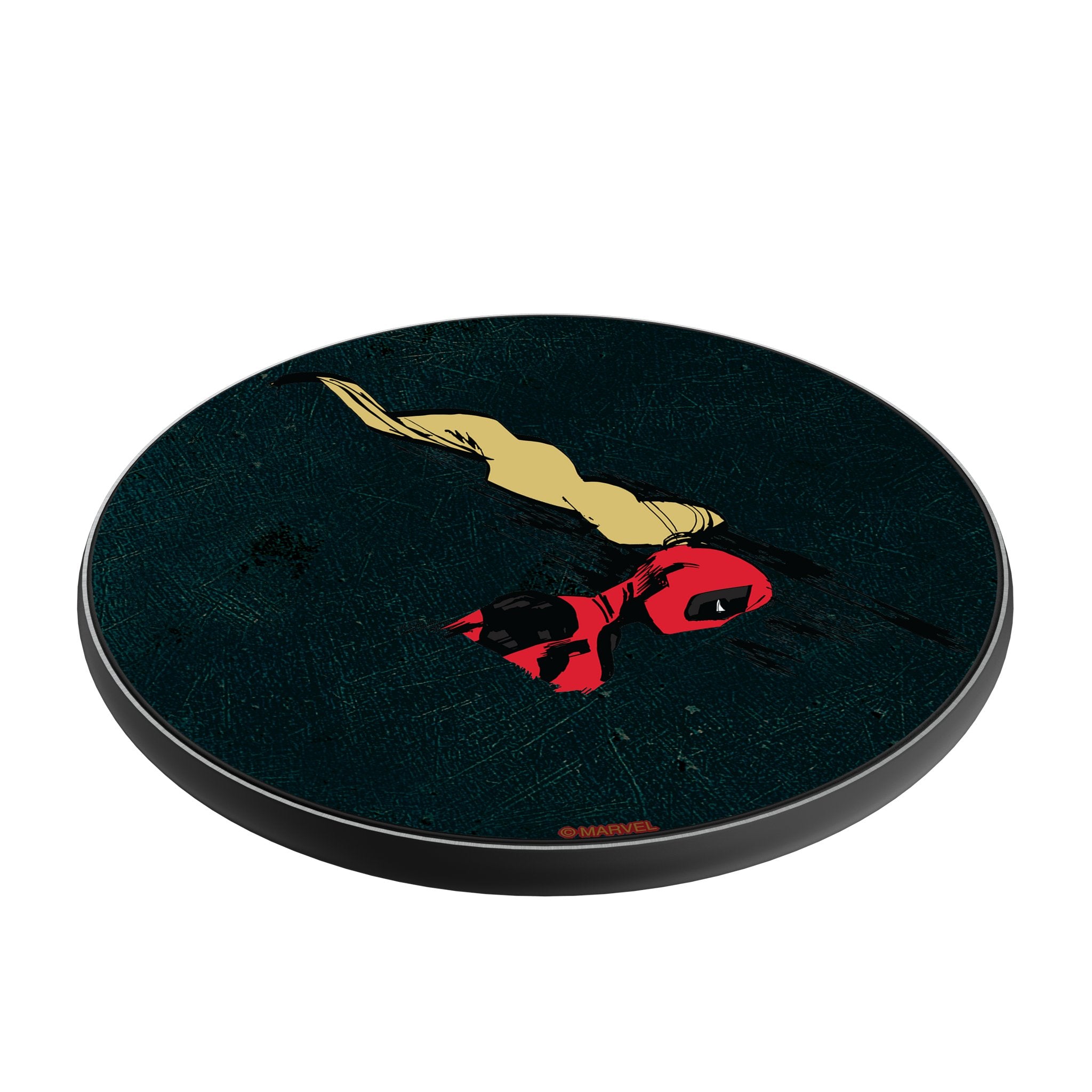 Marvel Ladypool Badge 15-Watt Wireless Charger Iso.Jpg