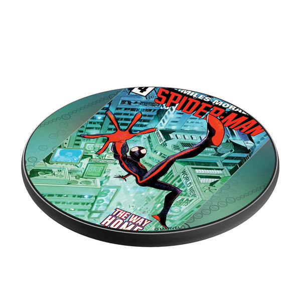 Marvel Miles Morales Classic Cover 15-Watt Wireless Charger Iso.Jpg