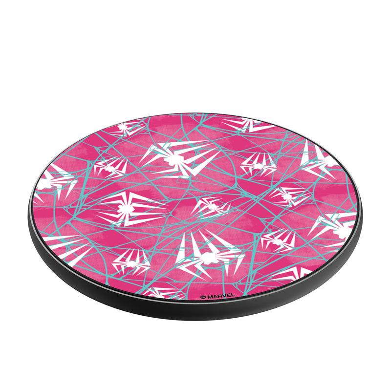 Marvel Spider-Gwen Pattern 15-Watt Wireless Charger Iso.Jpg