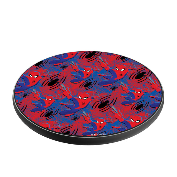 Marvel Spider-Man Pattern 15-Watt Wireless Charger Iso.Jpg
