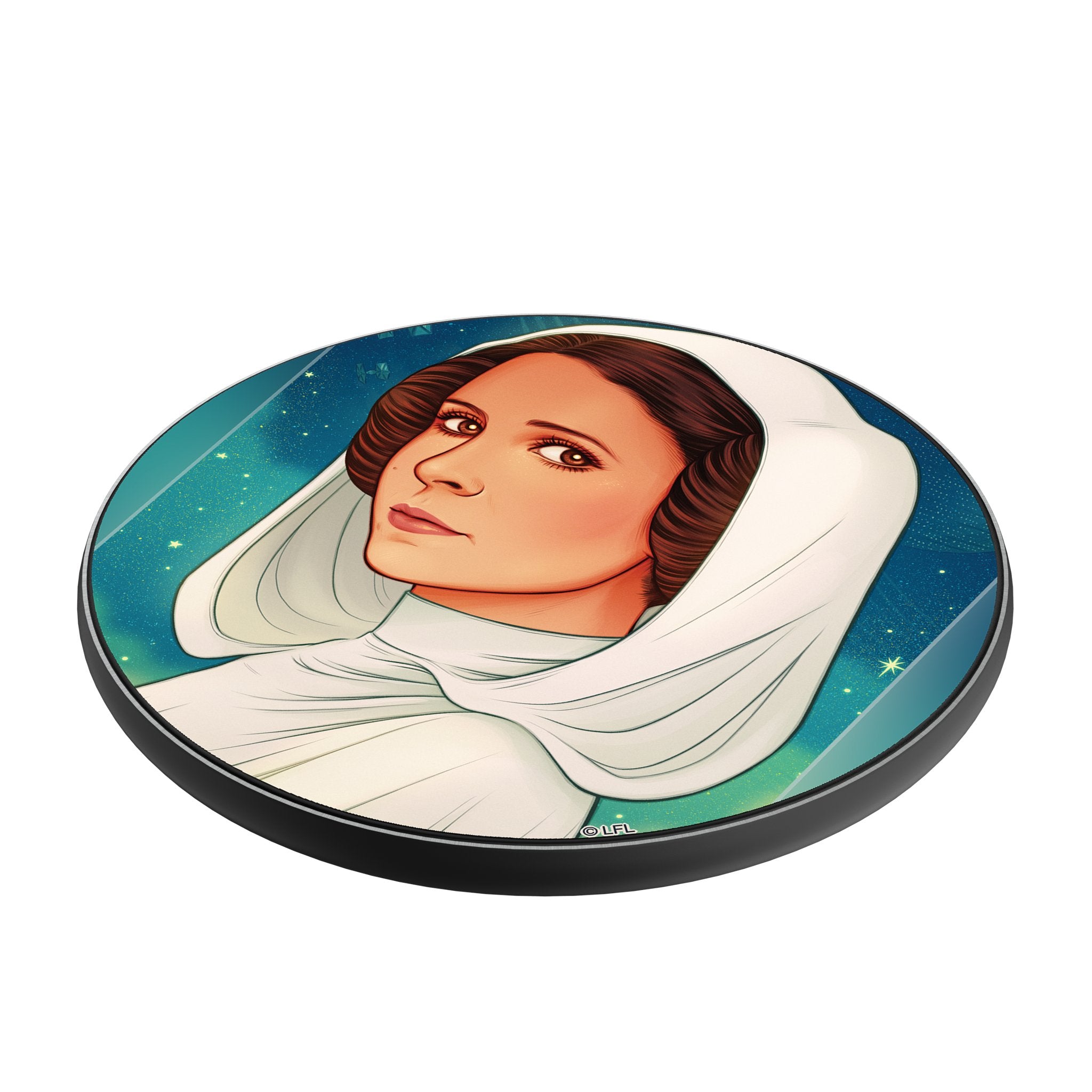 Star Wars Princess Leia Organa Portrait 15-Watt Wireless Charger Iso.Jpg
