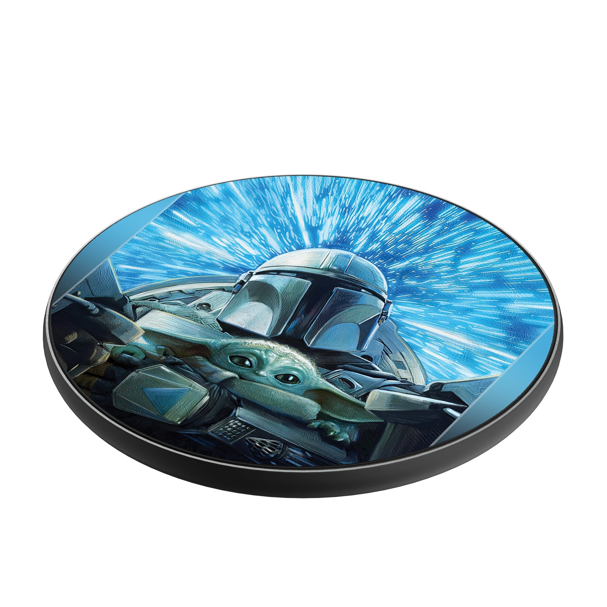 Star Wars: The Mandalorian Grogu and Din Djarin Portrait 15-Watt Wireless Charger Iso.Jpg