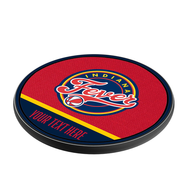 Indiana Fever Personalized Endzone Solid 15-Watt Wireless Charger Iso.Jpg