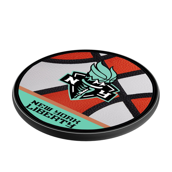 New York Liberty Basketball 15-Watt Wireless Charger Iso.Jpg