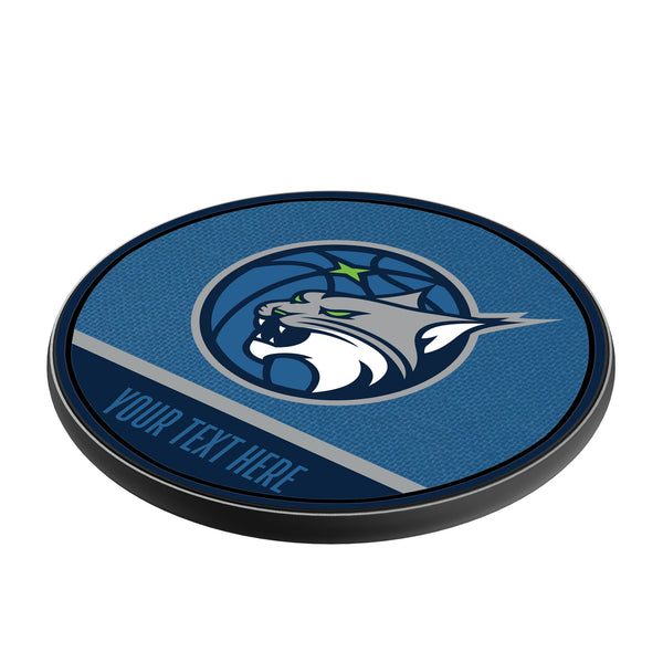 Minnesota Lynx Personalized Endzone Solid 15-Watt Wireless Charger Iso.Jpg