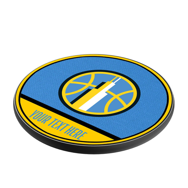 Chicago Sky Personalized Endzone Solid 15-Watt Wireless Charger Iso.Jpg