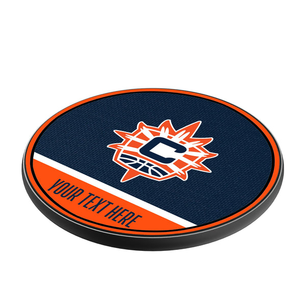 Connecticut Sun Personalized Endzone Solid 15-Watt Wireless Charger Iso.Jpg