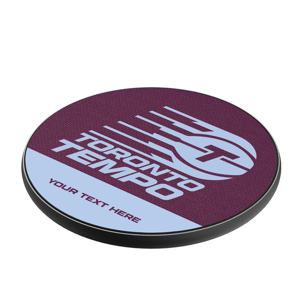 Toronto Tempo Personalized Endzone Solid 15-Watt Wireless Charger Iso.Jpg