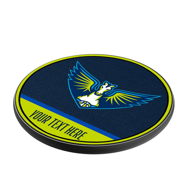 Dallas Wings Personalized Endzone Solid 15-Watt Wireless Charger Iso.Jpg