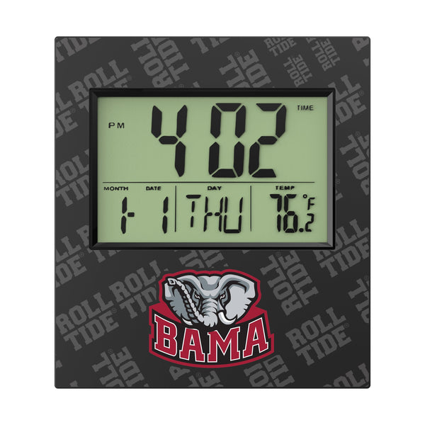 University of Alabama Crimson Tide Script A Quadtile Wall Clock Flat.Jpg