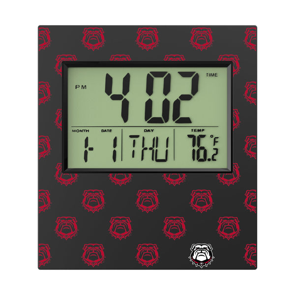 University of Georgia Bulldogs Uga Fashion Pattern Wall Clock Flat.Jpg