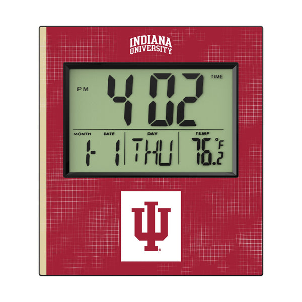 Indiana University Hoosiers Hatch Wall Clock Flat.Jpg