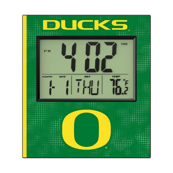 University of Oregon Ducks Hatch Wall Clock Flat.Jpg
