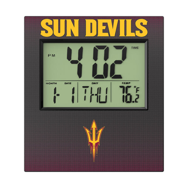 Arizona State University Sun Devils Linen Wall Clock Flat.Jpg