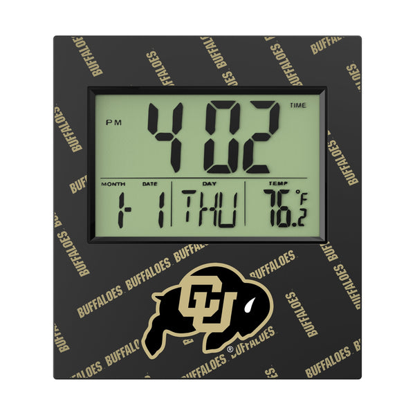 University of Colorado Buffaloes Quadtile Wall Clock Flat.Jpg