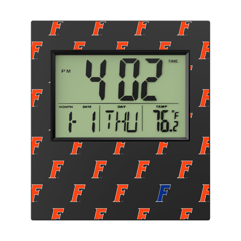 University of Florida Gators Fashion Pattern Wall Clock Flat.Jpg
