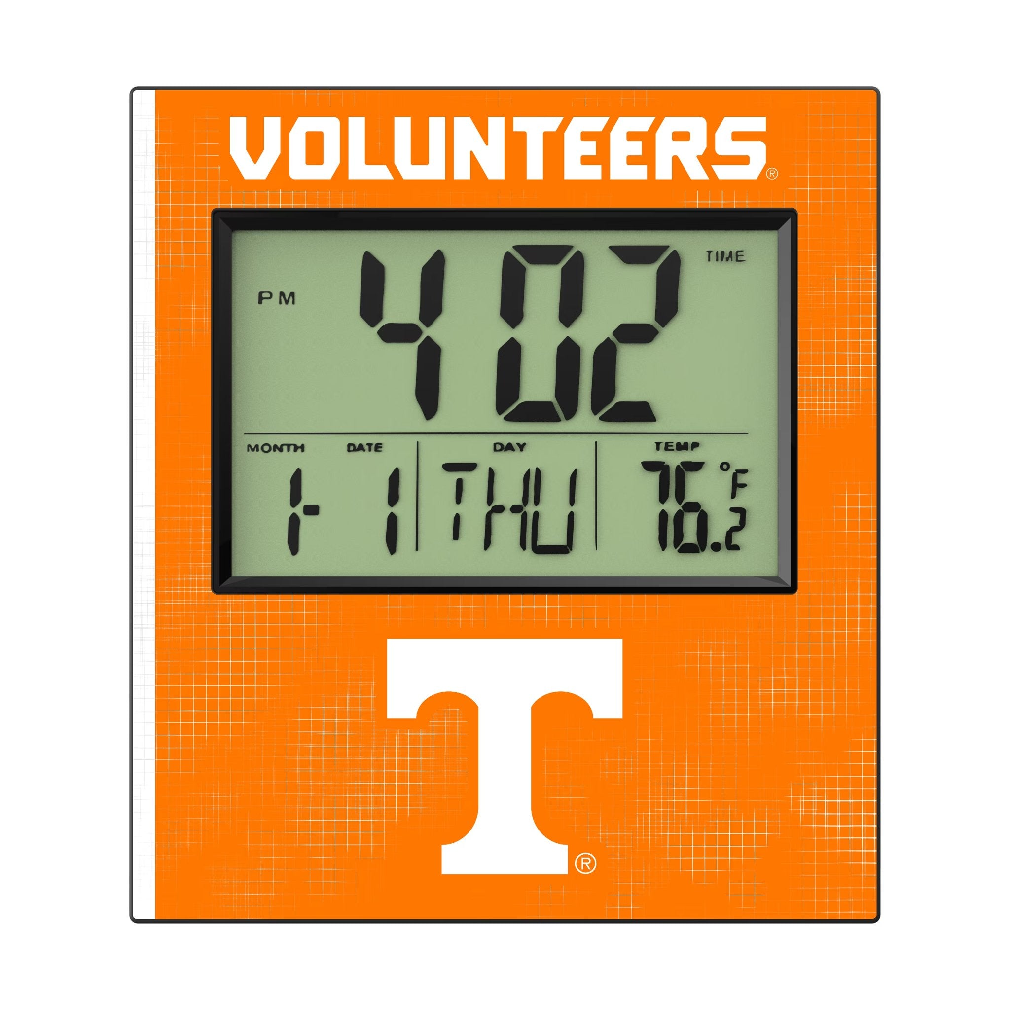University of Tennessee Volunteers Hatch Wall Clock Flat.Jpg