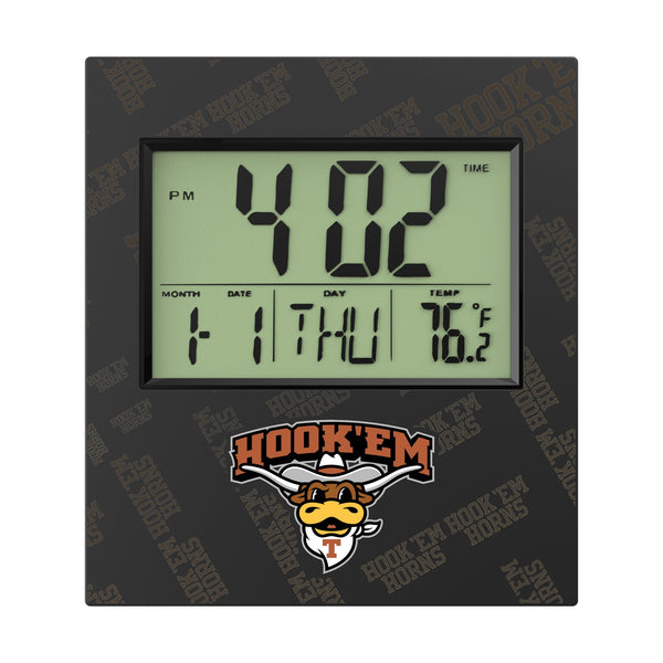 University of Texas Longhorns Quadtile Wall Clock Flat.Jpg