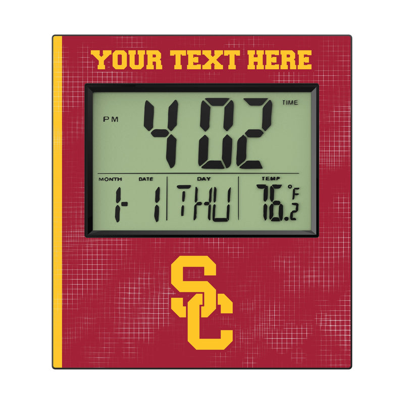 University of Southern California Trojans Personalized Hatch Wall Clock Flat.Jpg