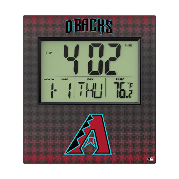 Arizona Diamondbacks Linen Wall Clock Flat.Jpg
