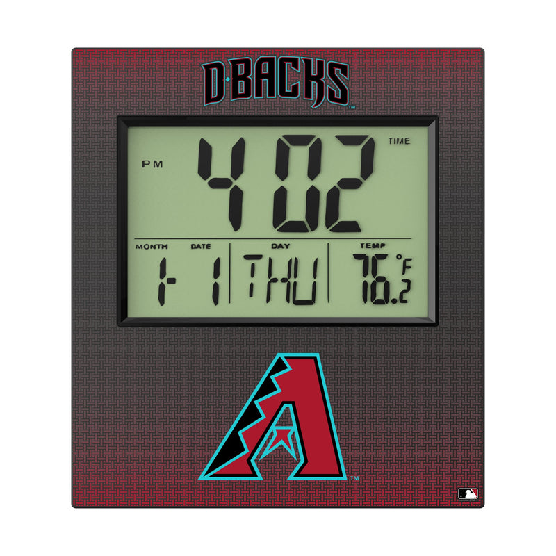 Arizona Diamondbacks Linen Wall Clock Flat.Jpg