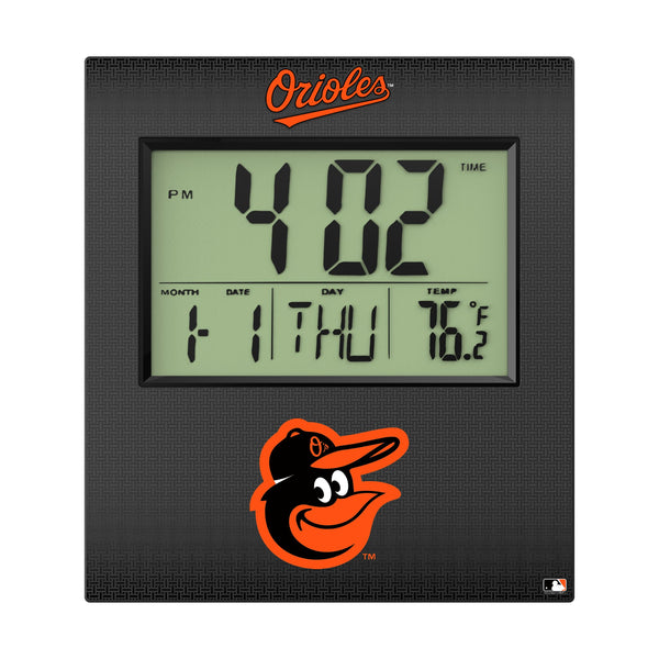 Baltimore Orioles Linen Wall Clock Flat.Jpg