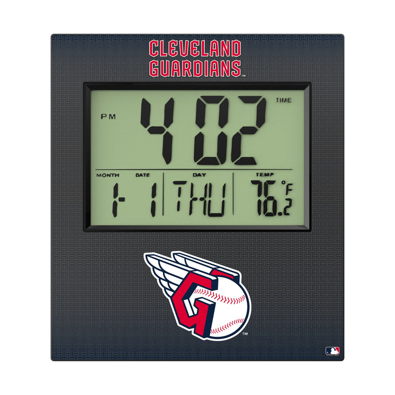 Cleveland Guardians Linen Wall Clock Flat.Jpg