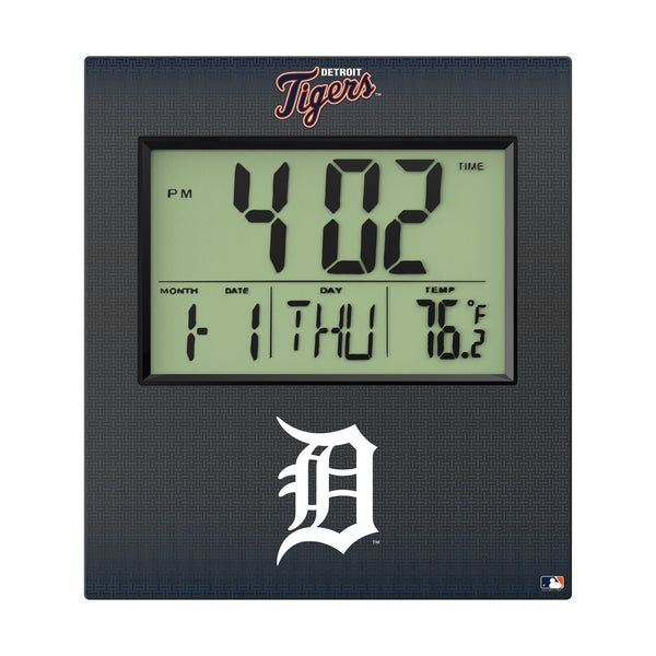 Detroit Tigers Linen Wall Clock Flat.Jpg