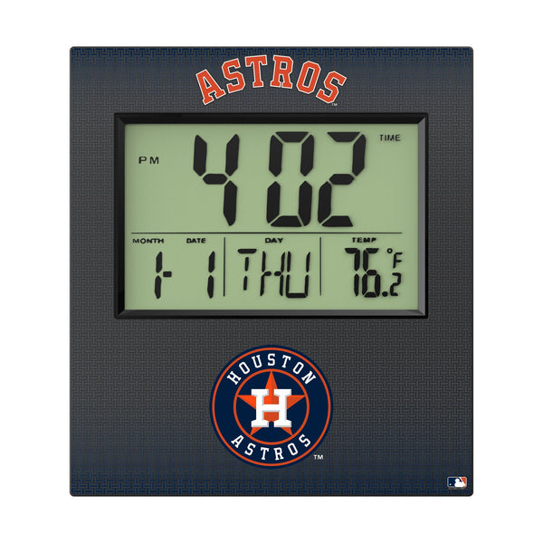 Houston Astros Linen Wall Clock Flat.Jpg
